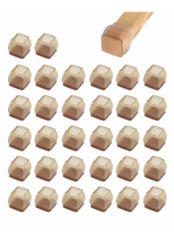 32 حزمة سيليكون كرسي ساق واقي الأرضية, كرسي ساق واقي للأرضيات الخشبية الصلبة,سميكة المطاط كرسي القدم غطاء وسائد,حماية الأثاث الأرضيات الخشبية من الخدش والحد من الضوضاء - Image 1